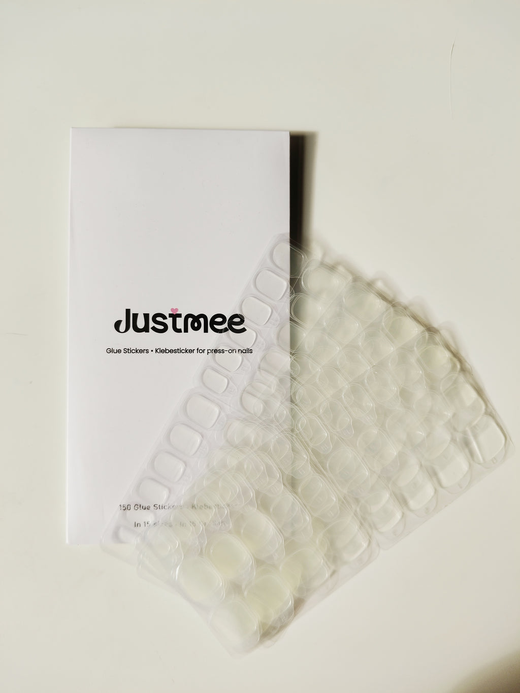 Justmee Glue Stickers – 150 Pieces for Reusable Press-On Nails