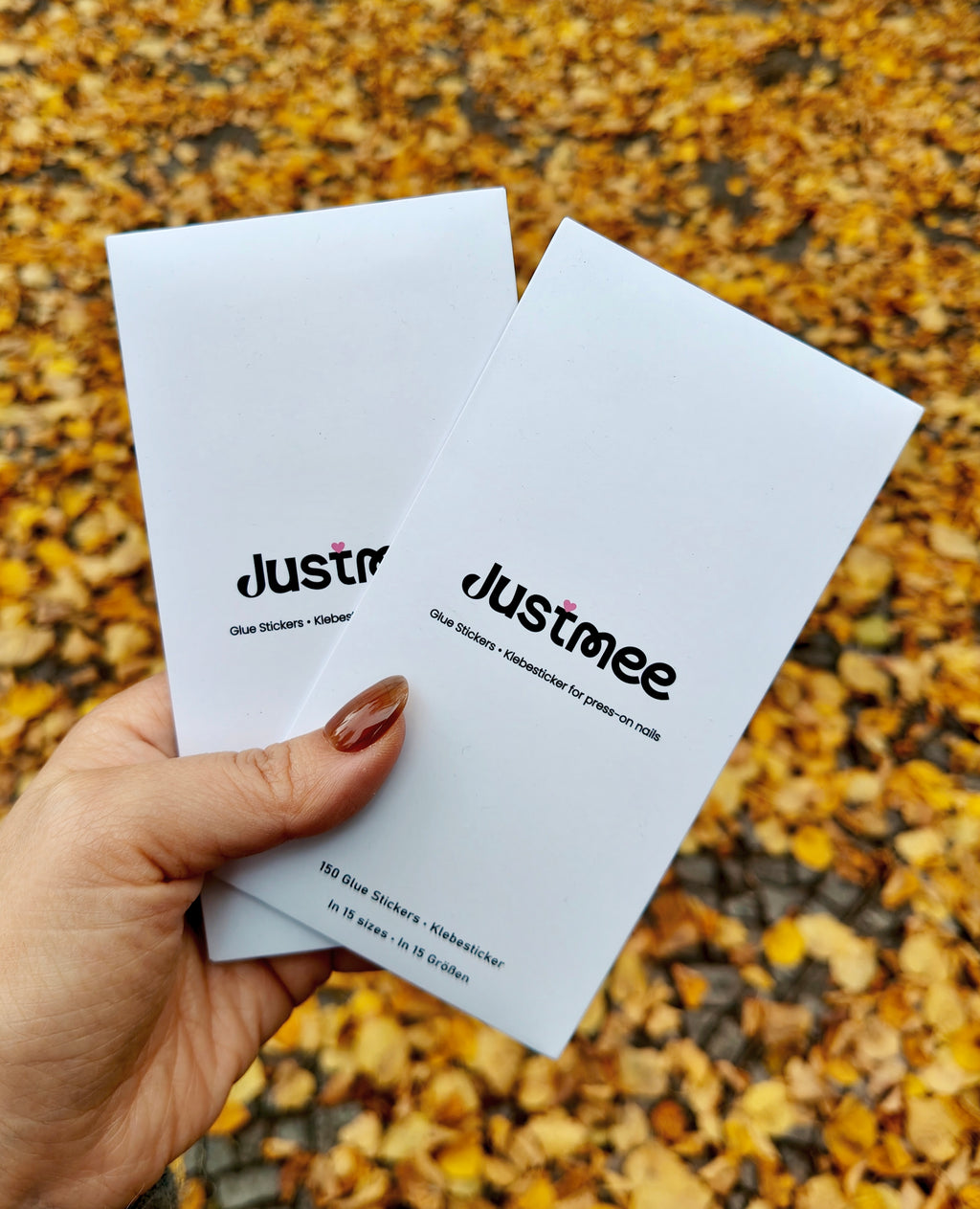 Justmee Glue Stickers – 150 Pieces for Reusable Press-On Nails