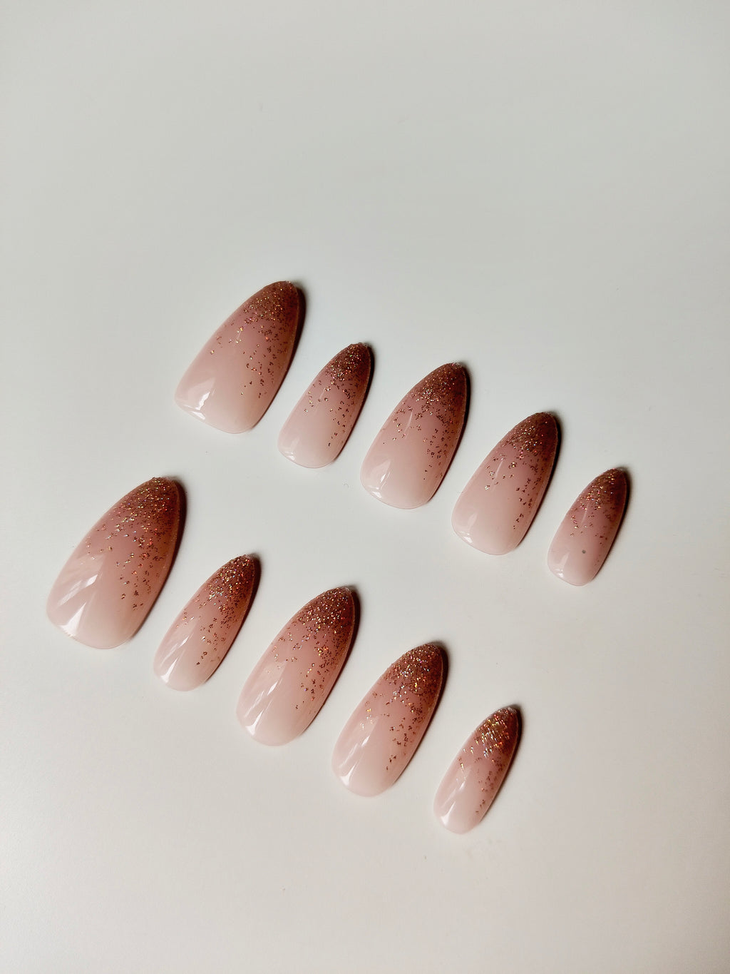 Golden Hour Glow – Universal Fit Press-On Nails (30 pcs)