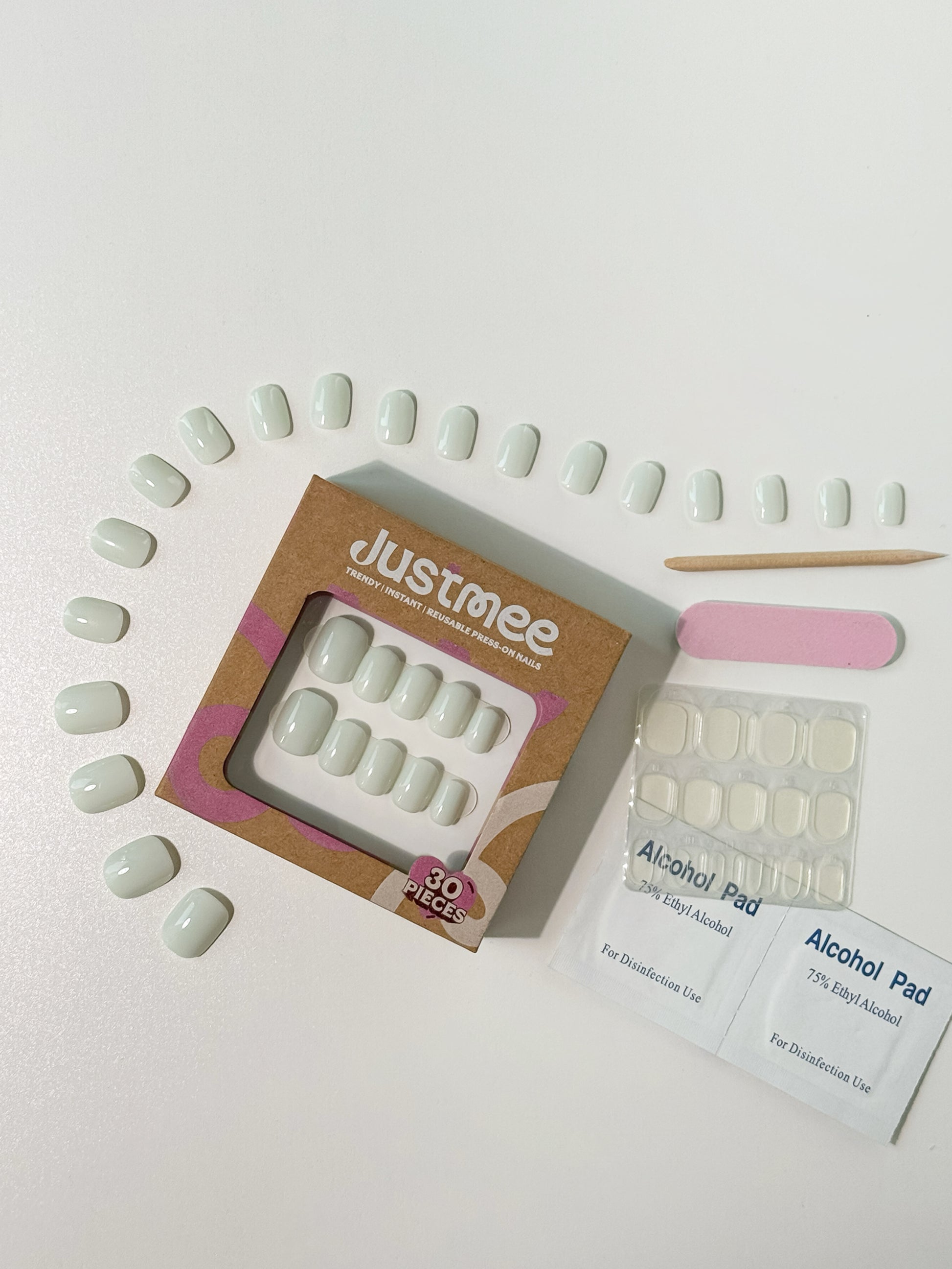 Matcha Latte – 30 künstliche Fingernägel