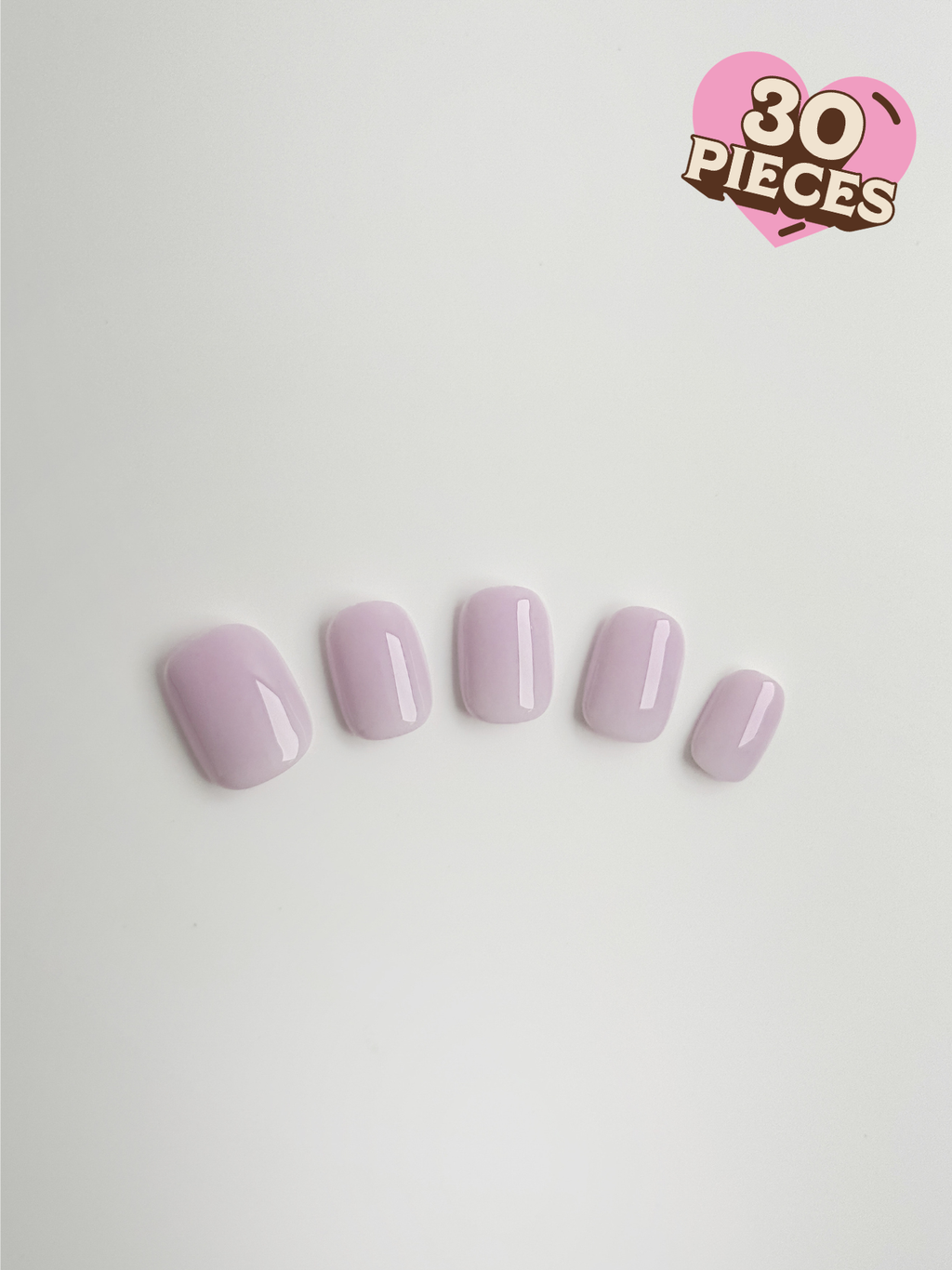 Lavendelglasur – 30 künstliche Fingernägel zum Aufkleben