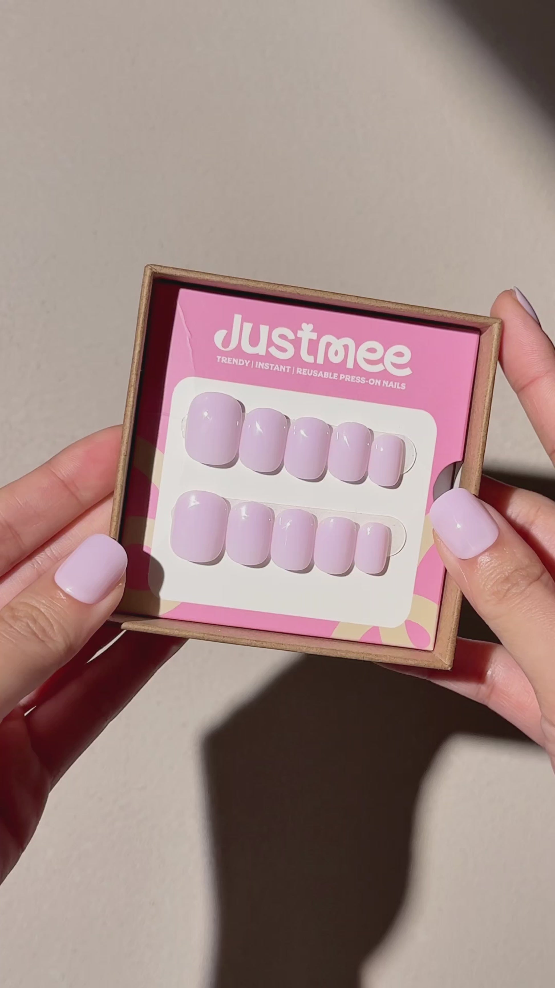 Lavendelglasur – 30 künstliche Fingernägel zum Aufkleben