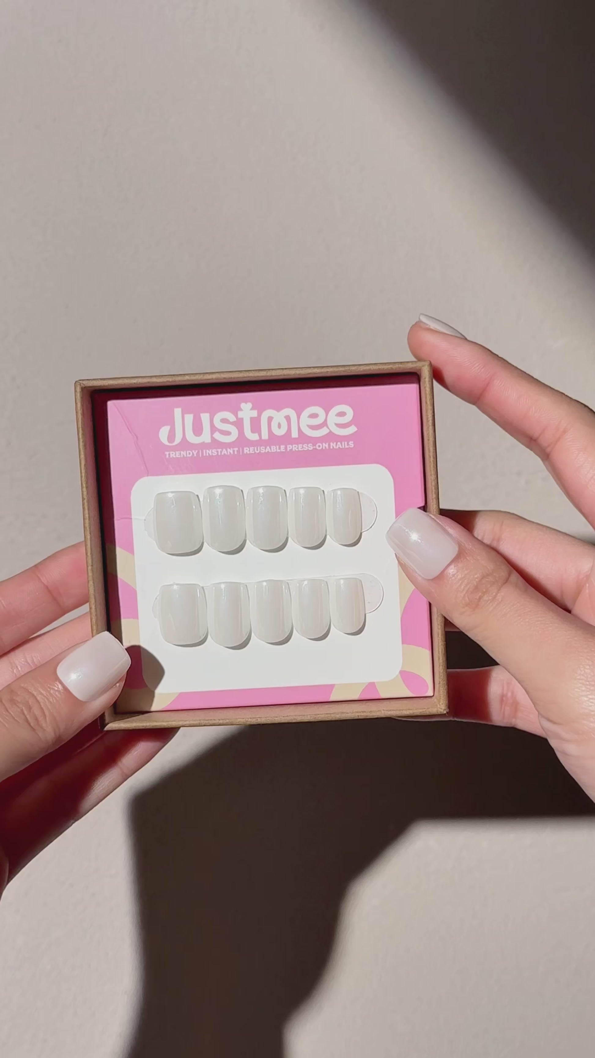 Kokosmilch - 30 Stück künstliche Fingernägel